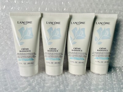 4 Lancome Creme Radiance Gentle Cleansing  New Travel Sz 6.8oz Total