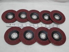 9 NEW 4-1/2" Aluminum Oxide Flap Disc 120 Grit - 7/8" Bore Wood Metal Plastic