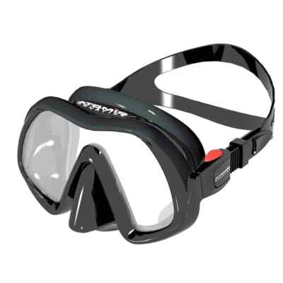 ATOMGIFT RAHMENLOSE MASKE IN SCHWARZ