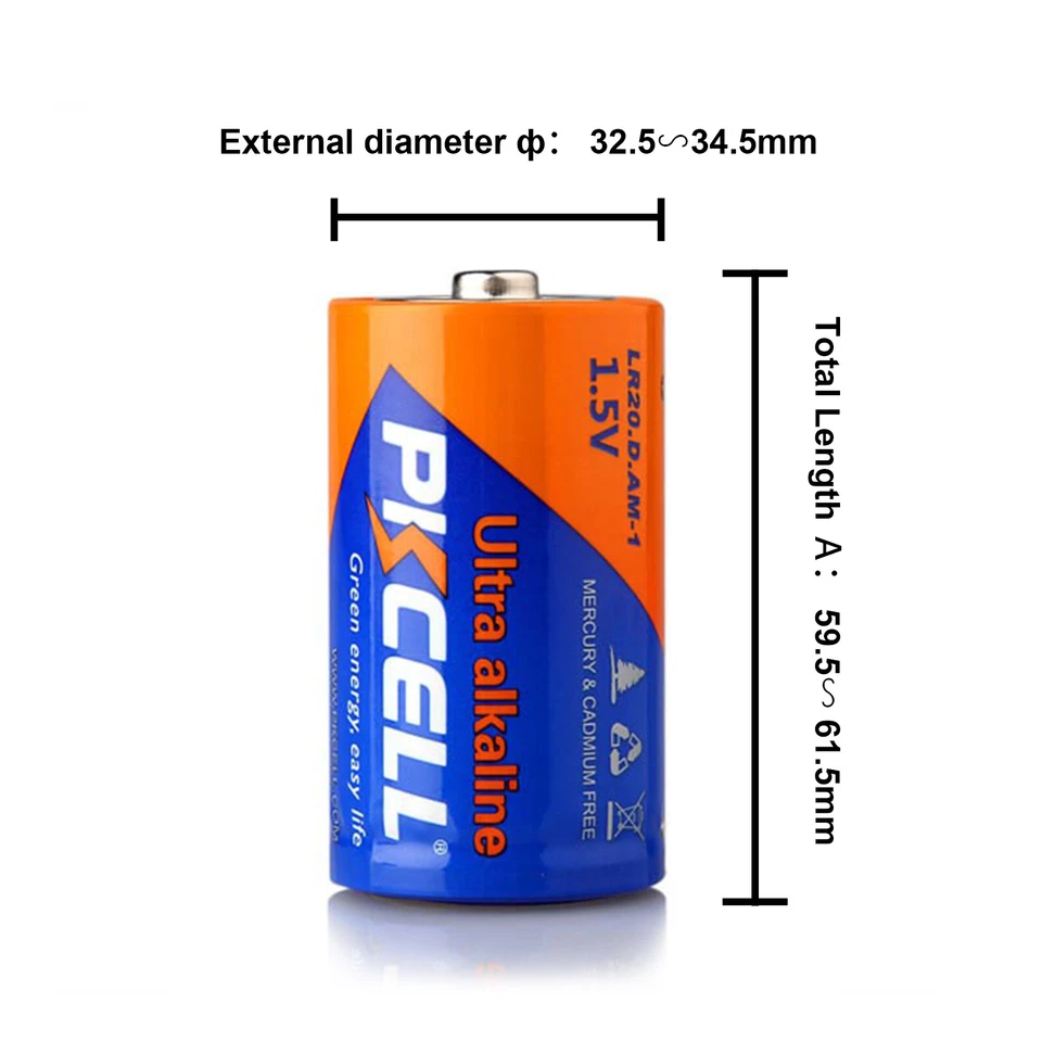 20pcs Size D Batteries 1.5V LR20 AM1 E95 MN1300 Alkaline for Power Backup - Image 2 of 4