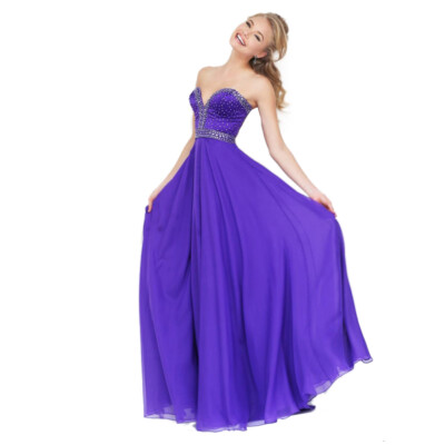 Sherri Hill Prom Dress Formal Evening Gown Style 32071 Violet Purple Size 4  | eBay