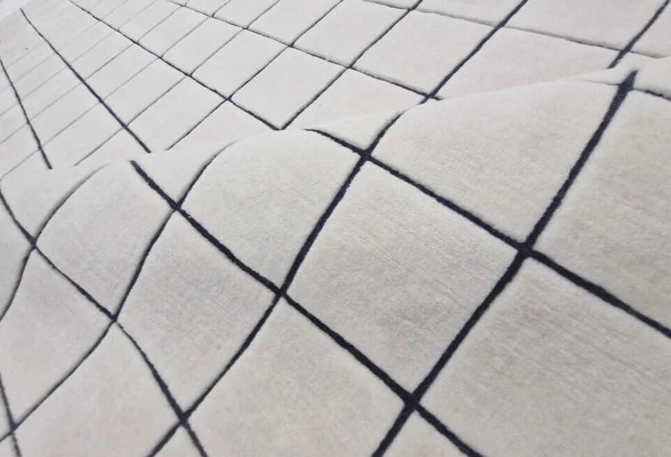 Rug Area Loom Carpet Rugs Runner Design look Handmade for hand loom - Image 3 of 4