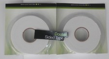 8m STRONG DOUBLE SIDED FOAM TAPE White Padded Adhesive Fixing.