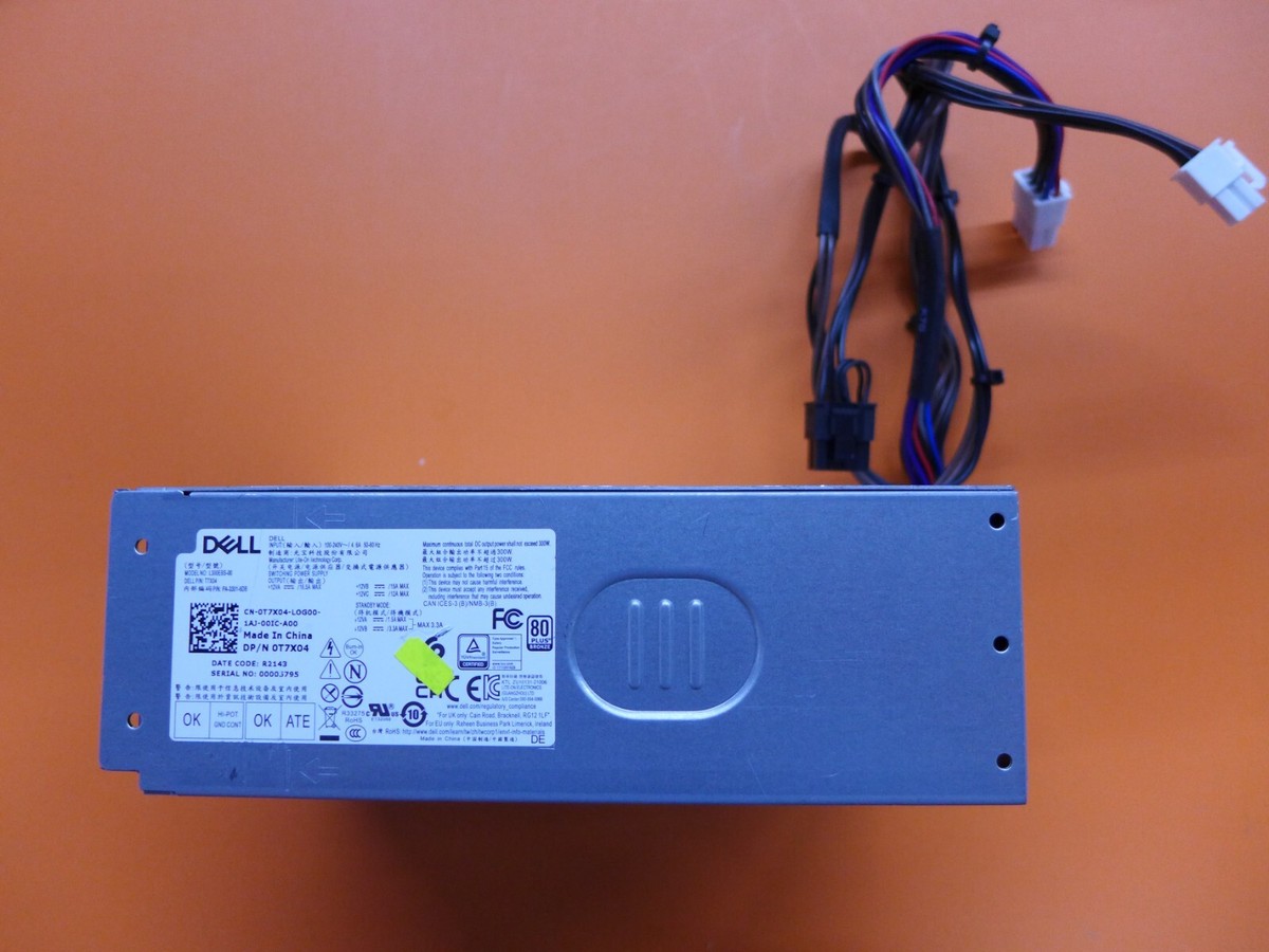 Genuine Dell Inspiron 3910 300W Power Supply L300EBS-00 T7X04 | eBay