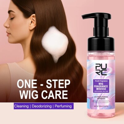 PURC Perückenduft Mousse glättend glänzend Haarserum Öl Kontrolle Tiefenreinigung
