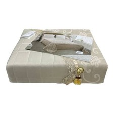 Trapuntino Copriletto Letto Matrimoniale Charro Carmen Con Pizzo