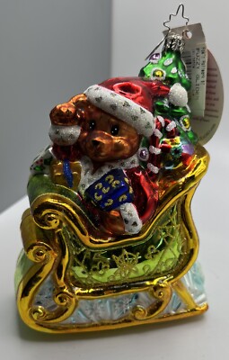 REDUCED! Christopher Radko, Fuzzy Glider, 1011585, Poland, Blown Glass,