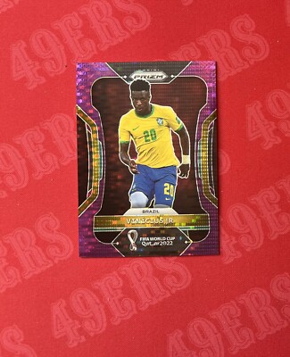 2022 Panini Prizm Fifa World Cup Vini Vinicius Jr. Purple Breakaway /35 Brazil