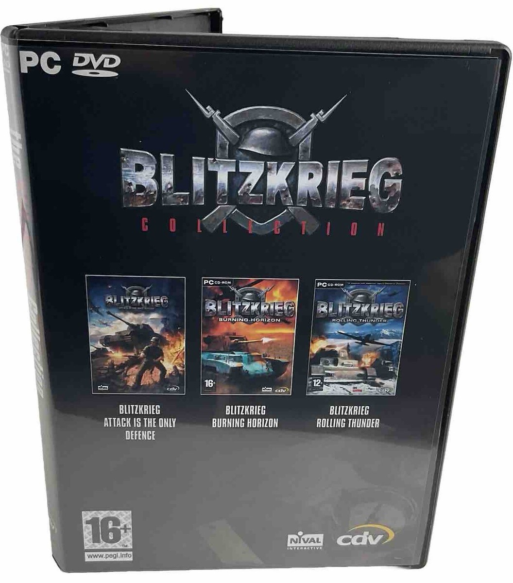 ブリッツクリーグ/ローリングサンダー/バーニングホライズン/PCゲーム3枚セット Blitzkrieg Collection Of 3:Attack +Burning Horizon +Rolling