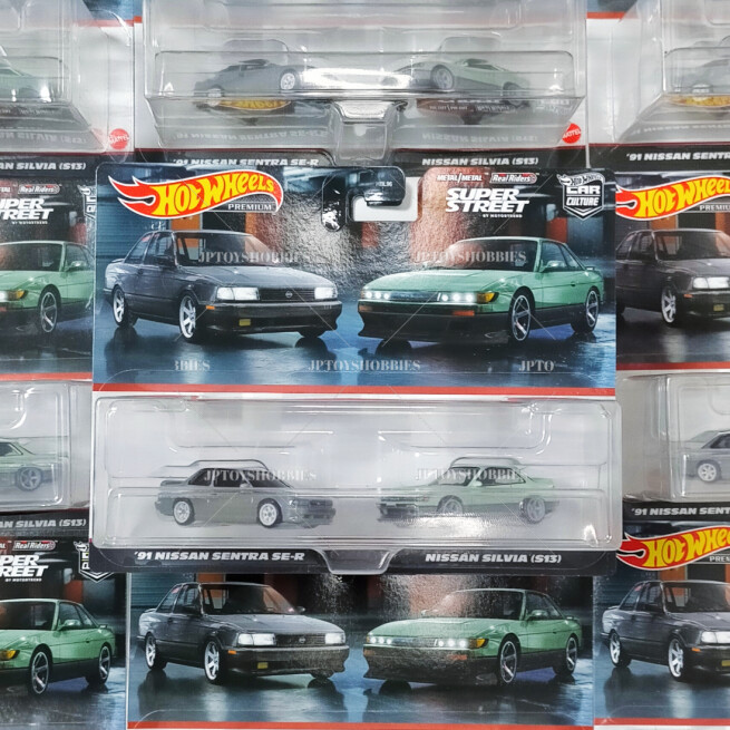 Hot Wheels Premium 2 Pack '91 NISSAN SENTRA SE-R / SILVIA (S13