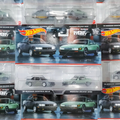 Hot Wheels Premium 2 Pack '91 NISSAN SENTRA SE-R / SILVIA (S13
