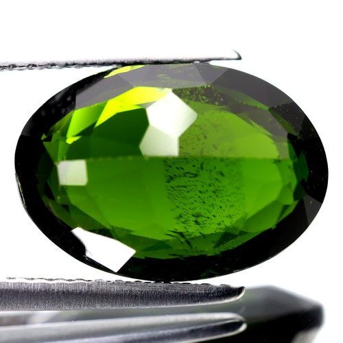 6.12 ct Lovely Oval Cut (14 x 10 mm) (Un-Heated) Green Chrome Diopside Gemstone - Picture 2 of 2