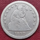1842 O Seated Liberty Quarter 25c Better Grade B100#63983