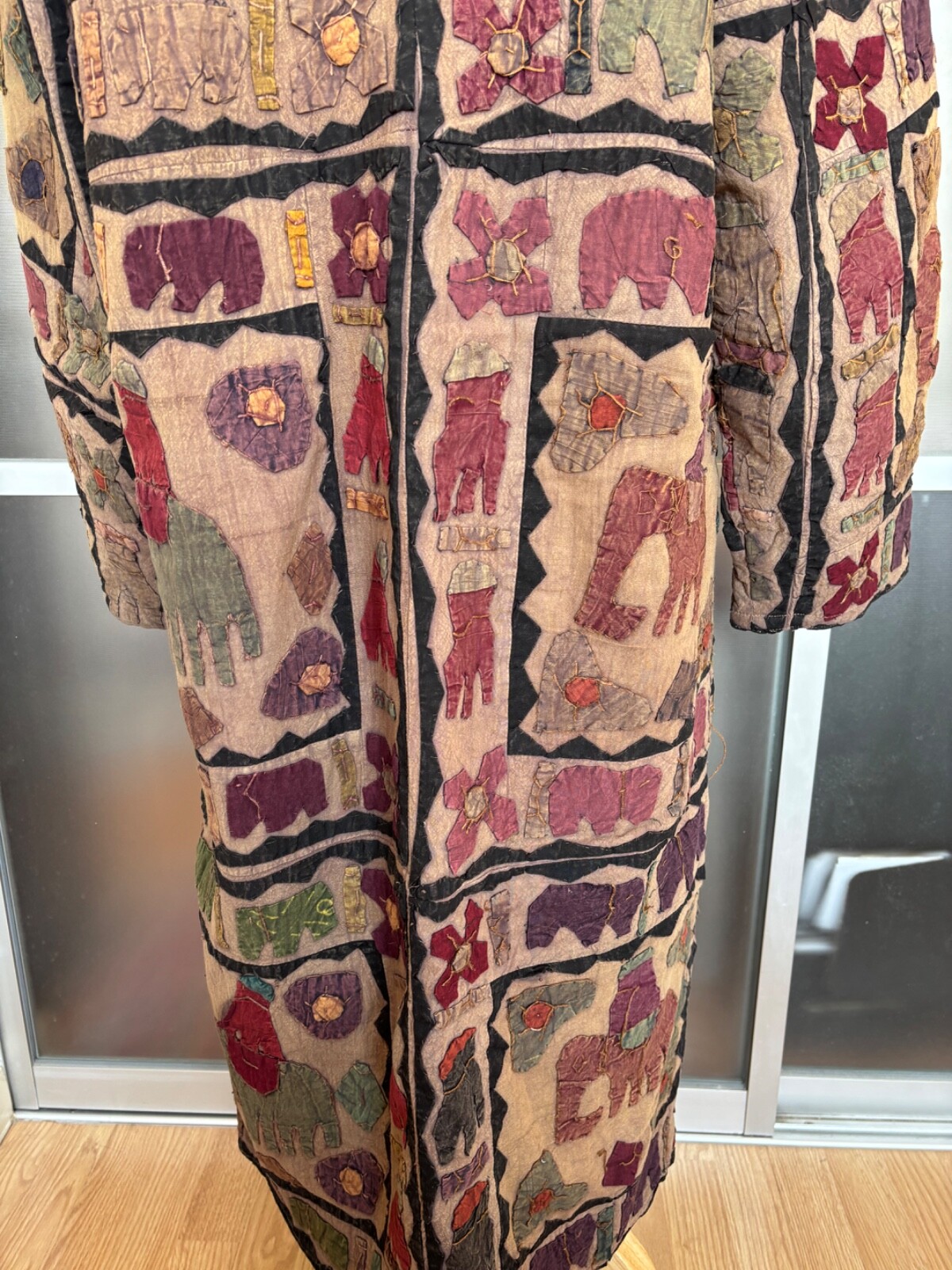 Vintage Indian Patchwork Handmade Elephant Long W… - image 15