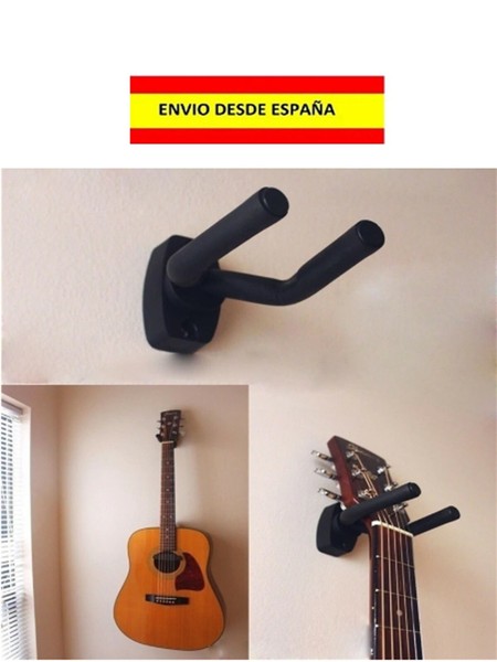 GUITARRAS BAJO MANDOLINA UKELELE VIOL�N GANCHO COLGADOR SOPORTE PARED SOSTEN