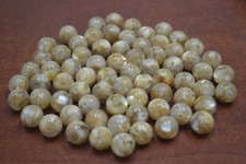 500 PCS ROUND ABALONE SHELL MOSAIC WITH RESIN BEADING BEAD 10MM T-4087D