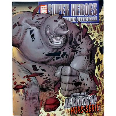 Figurine Marvel Rhino Eaglemoss - Échelle 10 - En Plomb Peint - Avec Magazine - Occasion