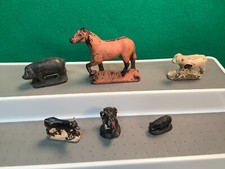 1940's auburn rubber farm animals