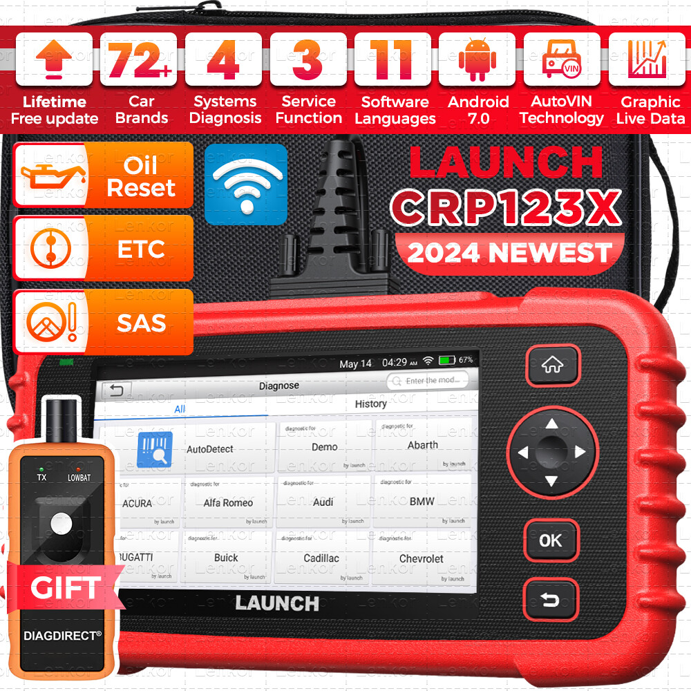 2026 LAUNCH CRP123X Elite Code Reader Car Diagnostic Scanner Tool