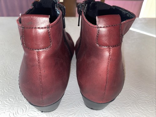 Remonte Womens Ankle Boot Size 38 US 7.5 Mauve #8516101130 0 - Picture 5 of 8