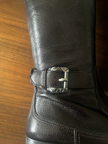 Burberry Brown Leather Boots Women’s Sz 11 - Picture 5 of 9