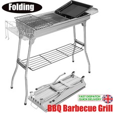 Portable Charcoal Grills Stainless Steel Folded Camping Grill Barbecue Grill Kit