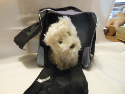 American Girl - Coconut Dog in Dog Carrier