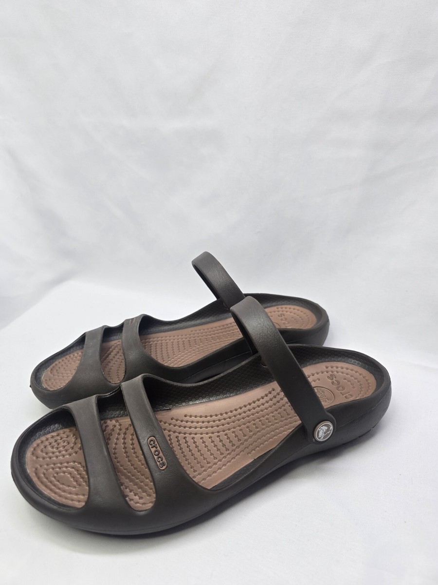 Crocs Cleo II Double Strap Adjustable Sandals Black‎ Womens Size 4 Slides Crocs Women main image 2