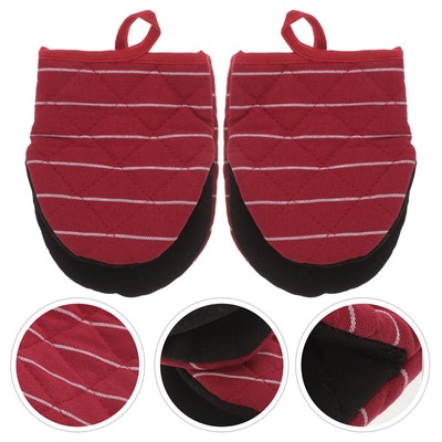 1 Pair of Kitchen Oven Gloves Heat Resistant Oven Mitts Baking Gloves Oven Mitts
