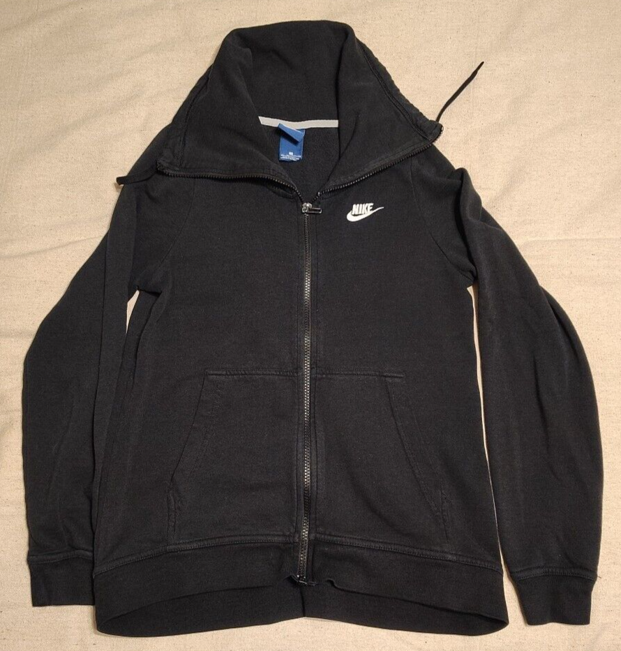 SACAI X NIKE Giacca leggera donna Nike full zip taglia XS nera stile pista collo grande