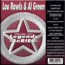 KARAOKE CD G LEGEND SERIES LOU RAWLS  AL GREEN Vol-214 NEW In Vinyl w/Print