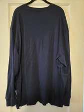 HB 3XL DXL Big + Tall Blue Cotton Blend Long Sleeve Shirt. Used