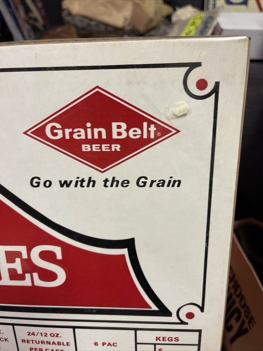 Vintage 1978 General Store Cardboard Display Sign Grain Belt Beer