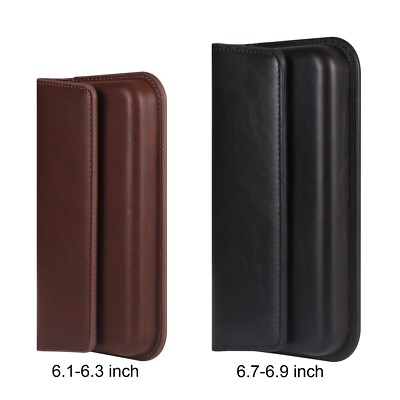 For Samsung Galaxy A15  Belt Waist pack Holster Carrying Pouch PU Leather Cover