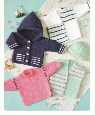 Baby Strickjacke Jacke Pullover und Weste Easy Knit dk Strickmuster KOPIE a2