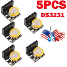 5PC DS3231 Real Time Clock RTC Modules For Raspberry Pi Arduino 3.3V/5V Battery