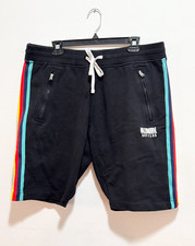 Billionaire Boys Club Sweat Shorts Men Zip Pockets Side Stripe Draw String XL
