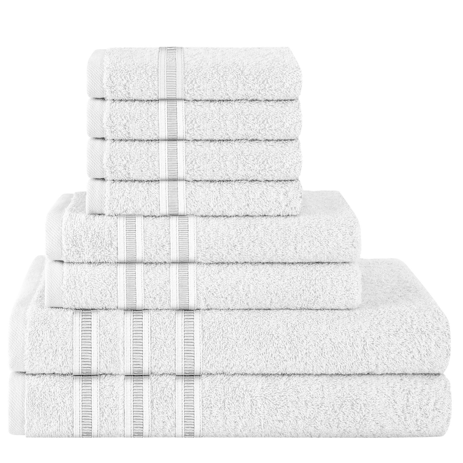100 Cotton 600 GSM 8 Piece Ritz Towel Range Luxury Soft Face Hand