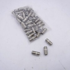 50 Pack F-Type RG6 Coaxial Cable Connector Cable Extension Adapter