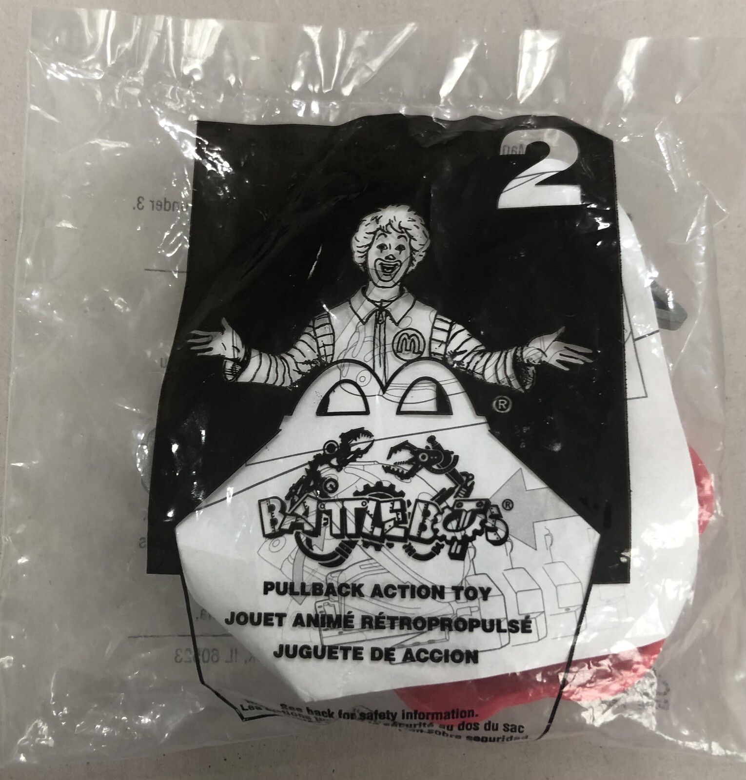 Retired 2002 McDonald’s Happy Meal Toy Battlebots #2 Ladybug Bot New