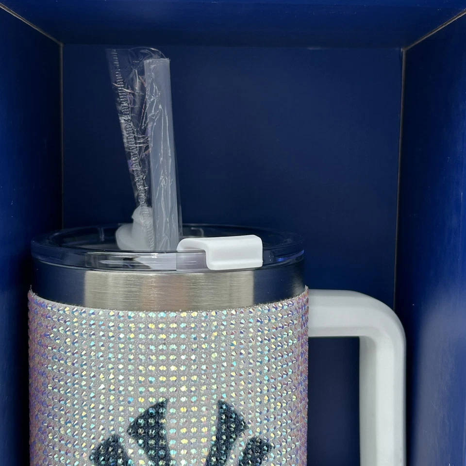 Vaso colosal MLB acero inoxidable bling 46 oz estrás adornado sin BPA Foto 3 de 4