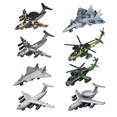 4Pcs Diecast Metal Jet Plane Pullback Mechanismus Air Force Fighter Toys