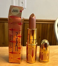 MAC Frost Lipstick BRUSHED IN BRONZE Limited Edition GUARANTEED BNIB