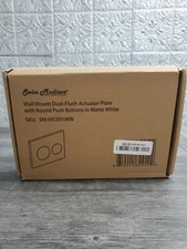 Swiss Madison SM-WC001 White Dual Flush Wall Mounted Actuator Plate