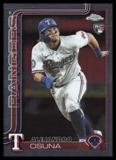 2025 Topps Chrome Update #USC174 Alejandro Osuna Texas Rangers Baseball Card