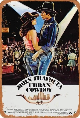 Keely Urban Cowboy Movie Metal Vintage Tin Metal Signs Decoration 12x8 for
