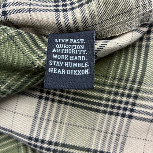 Dixxon .300 Blackout Large Tall Flannel Green Black Plaid LS Mens Snap - Picture 6 of 11