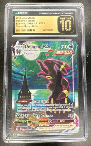 2021 Pokemon Sword & Shield Evolving Skies #215/203 UMBREON VMAX CGC 10 Pristine