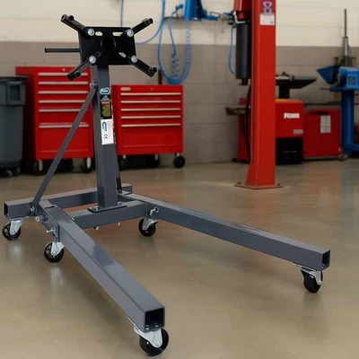 SwitZer 2000lbs Engine Stand Gearbox Support Heavy Duty Swivel Transmission Grey
