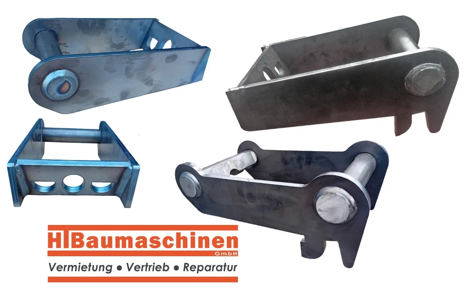 HT-BAUMASCHINEN Anschweißrahmen MS03 mit Tragnasen, Wendeausführung / Premium Qualität!